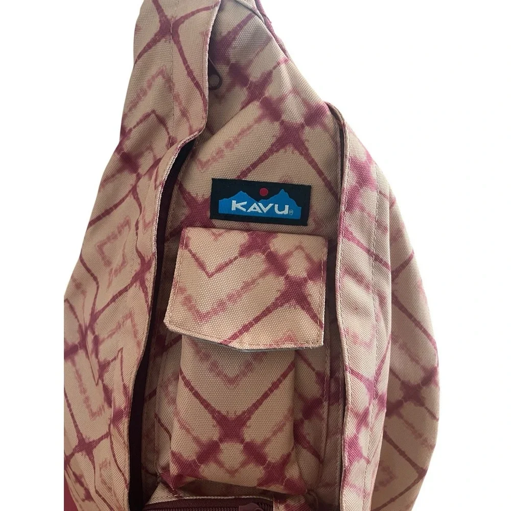 KAVU Rope Sling Bag Meadow Dye Backpack Travel Hiking NWOT